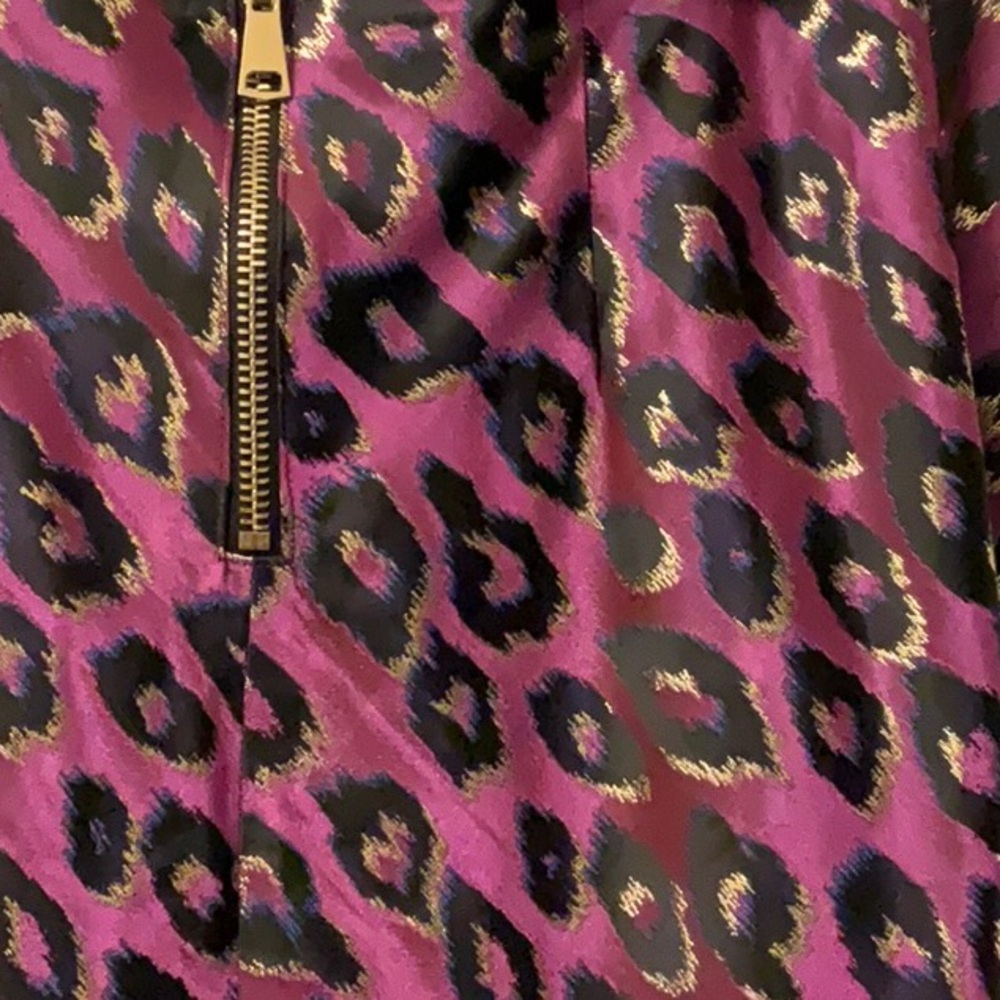 Anthropologie lux leopard print pencil skirt Size 8.